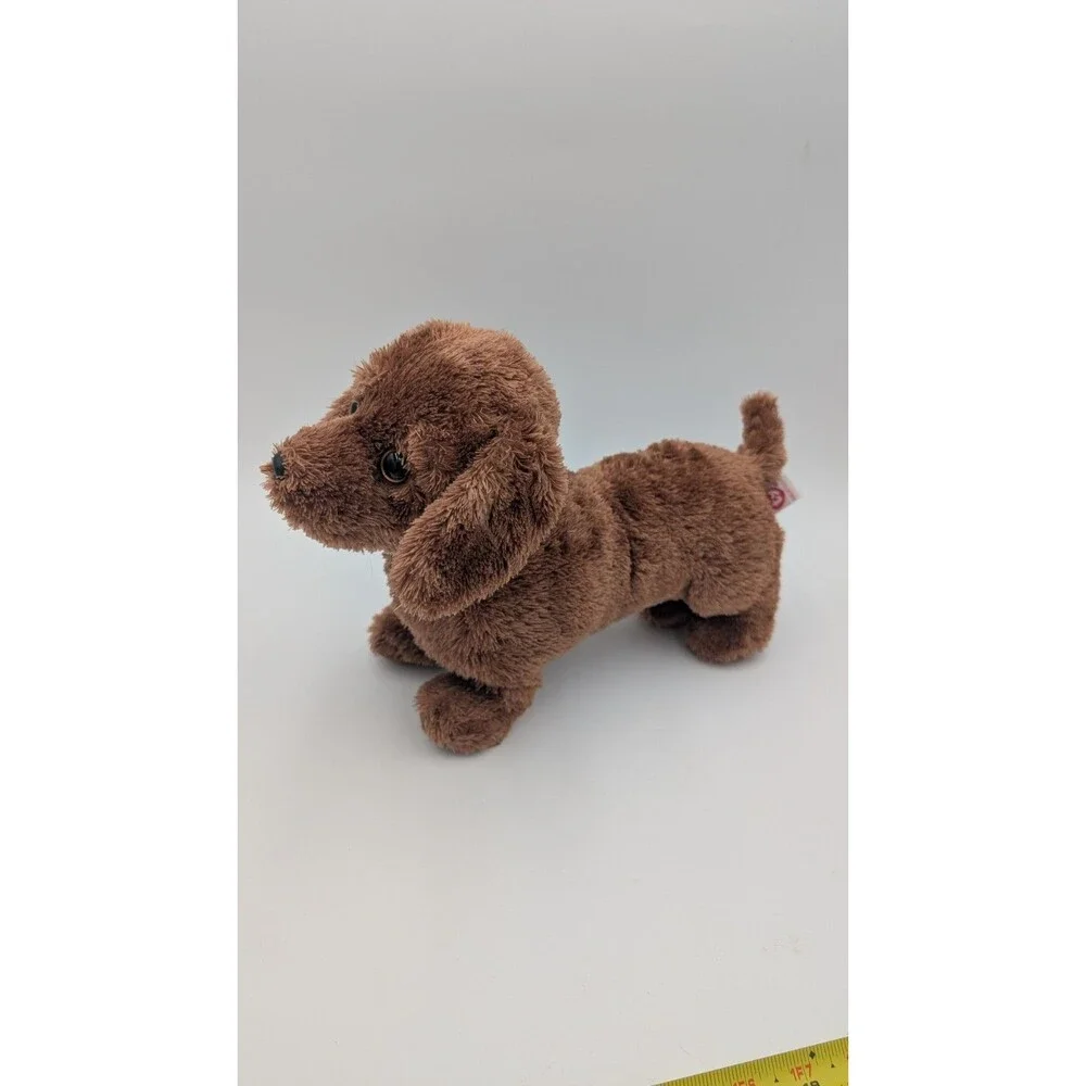 Ty Beanie Classic Frank Dachsund Brown Weiner Dog Plush Stuffed Animal 12” Toy